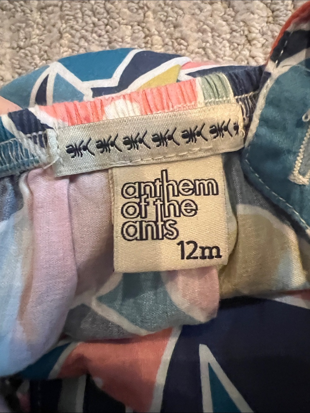 Anthem of the Ants Floral Romper size 12 months - Picture 2 of 3
